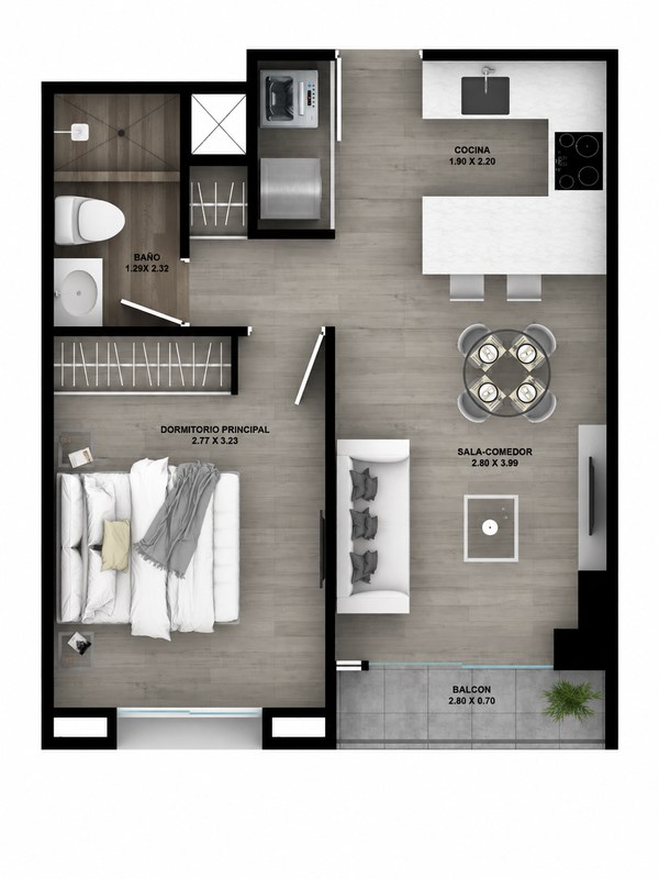 Surquillo - Plano del departamento