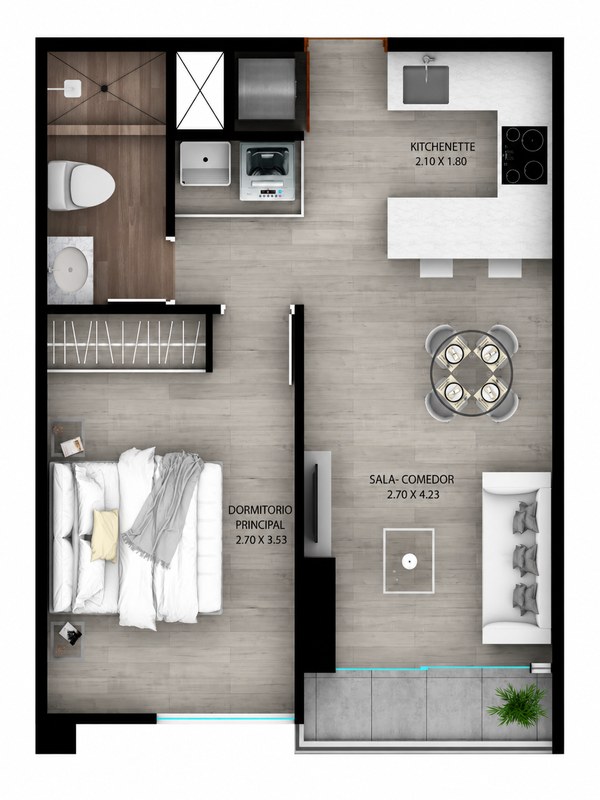 Miraflores - Plano del departamento